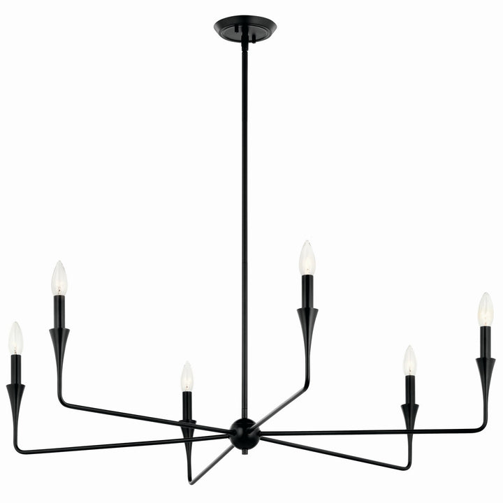 Kichler Canada - 52690BK - Six Light Chandelier - Alvaro - Black