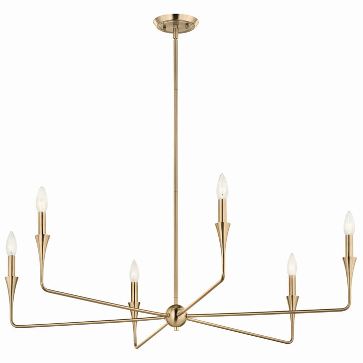 Kichler Canada - 52690CPZ - Six Light Chandelier - Alvaro - Champagne Bronze