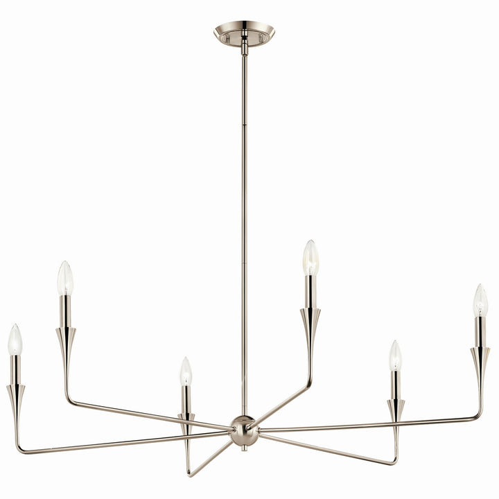 Kichler Canada - 52690PN - Six Light Chandelier - Alvaro - Polished Nickel