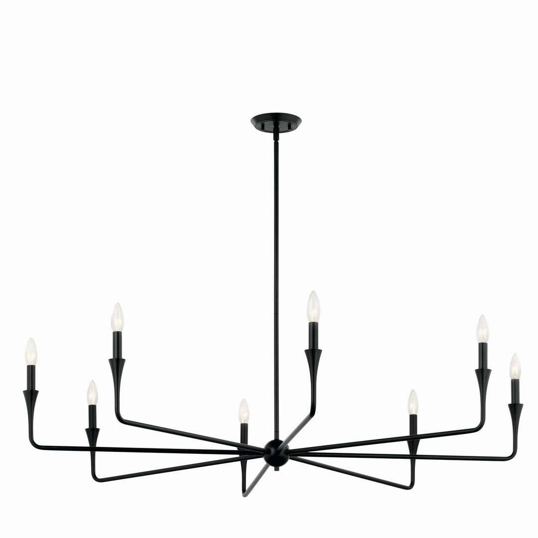 Kichler Canada - 52691BK - Eight Light Chandelier - Alvaro - Black