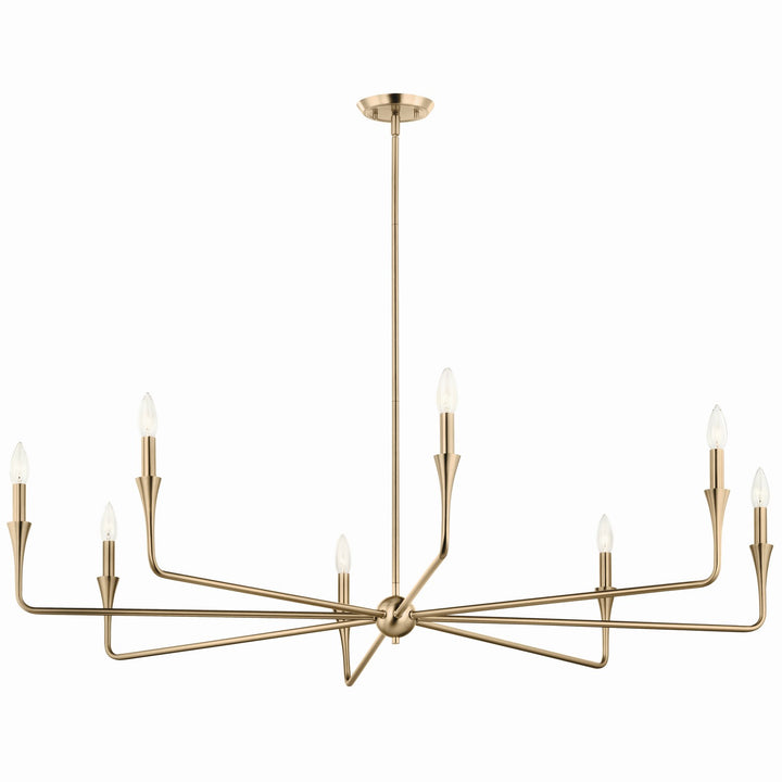 Kichler Canada - 52691CPZ - Eight Light Chandelier - Alvaro - Champagne Bronze