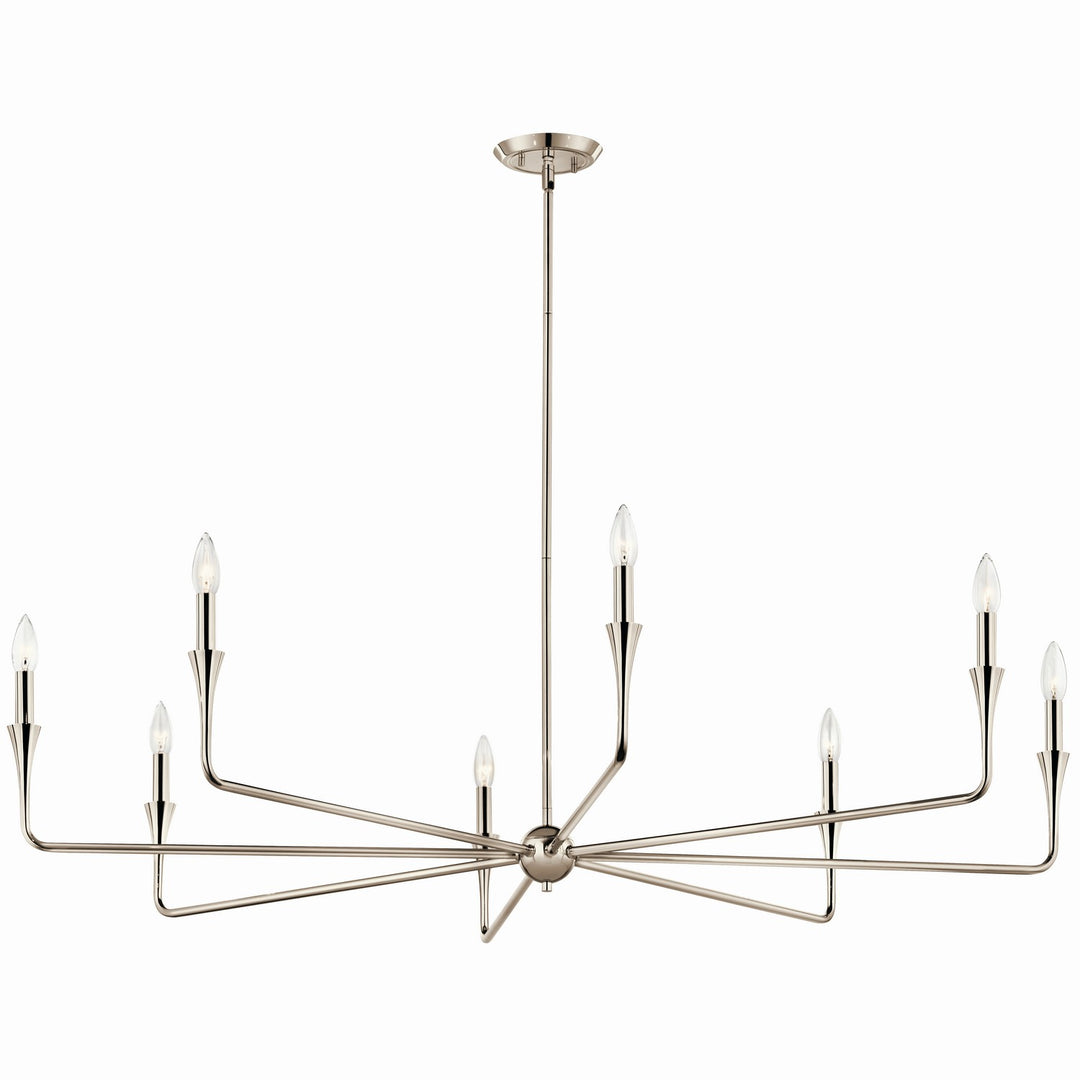 Kichler Canada - 52691PN - Eight Light Chandelier - Alvaro - Polished Nickel
