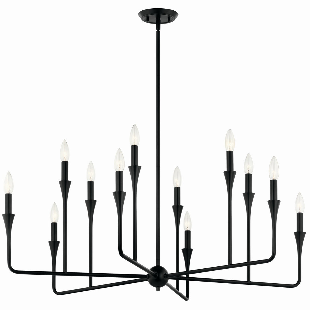 Kichler Canada - 52692BK - 12 Light Chandelier - Alvaro - Black