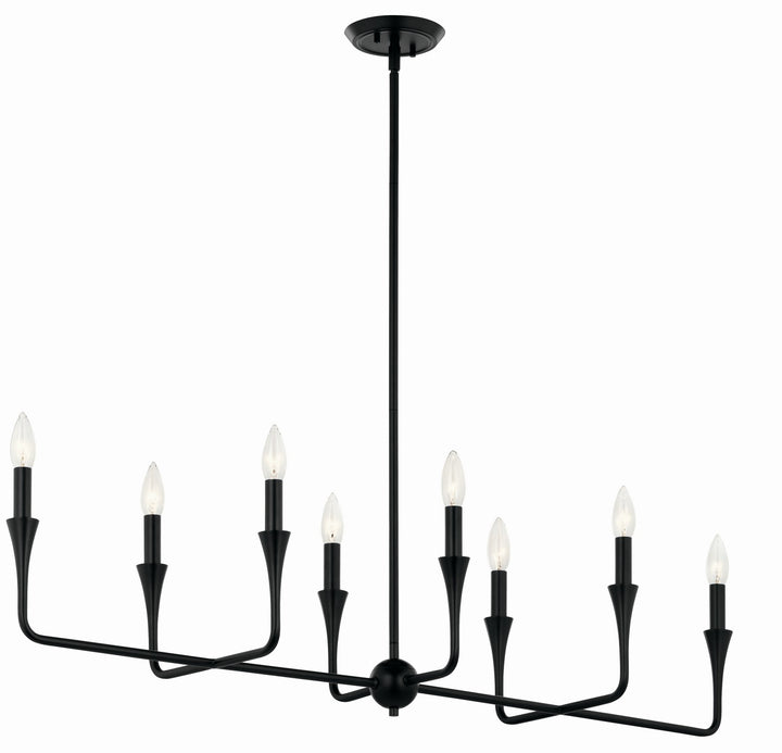 Kichler Canada - 52693BK - Eight Light Linear Chandelier - Alvaro - Black