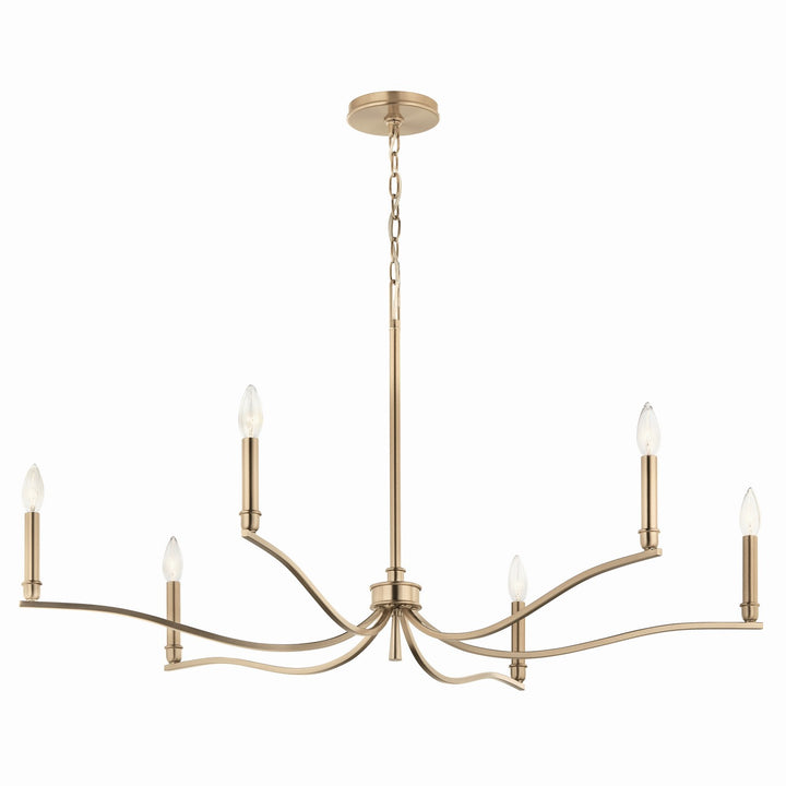 Kichler Canada - 52696CPZ - Six Light Chandelier - Malene - Champagne Bronze
