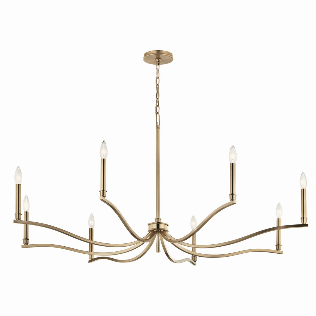 Kichler Canada - 52697CPZ - Eight Light Chandelier - Malene - Champagne Bronze