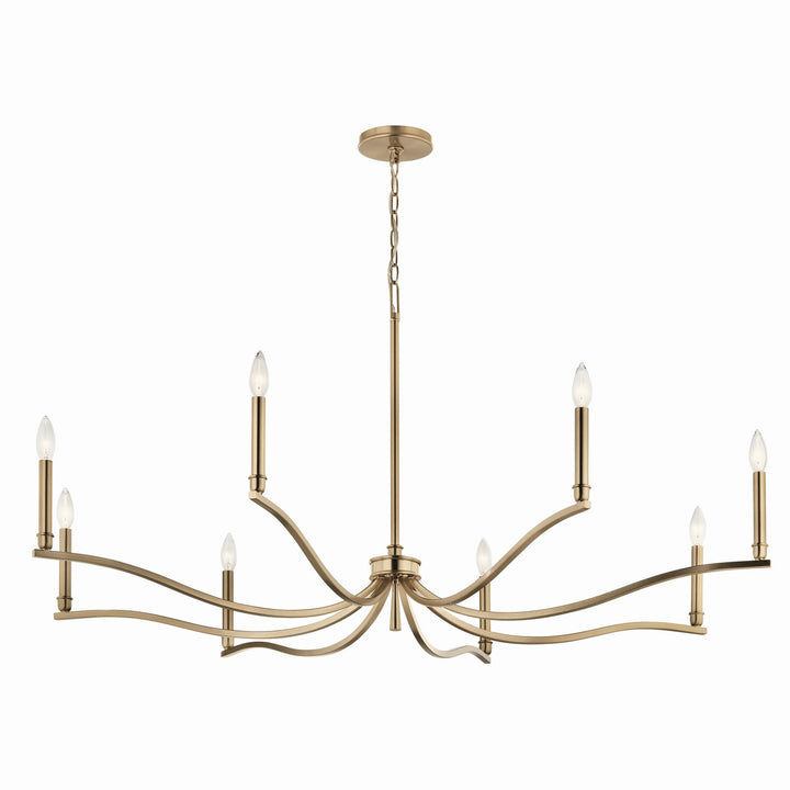 Kichler Canada - 52697CPZ - Eight Light Chandelier - Malene - Champagne Bronze