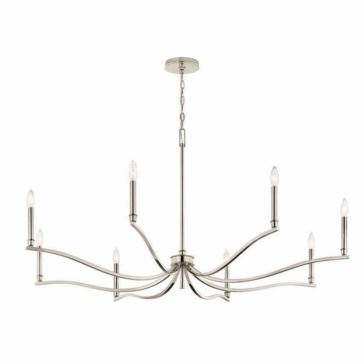 Kichler Canada - 52697PN - Eight Light Chandelier - Malene - Polished Nickel