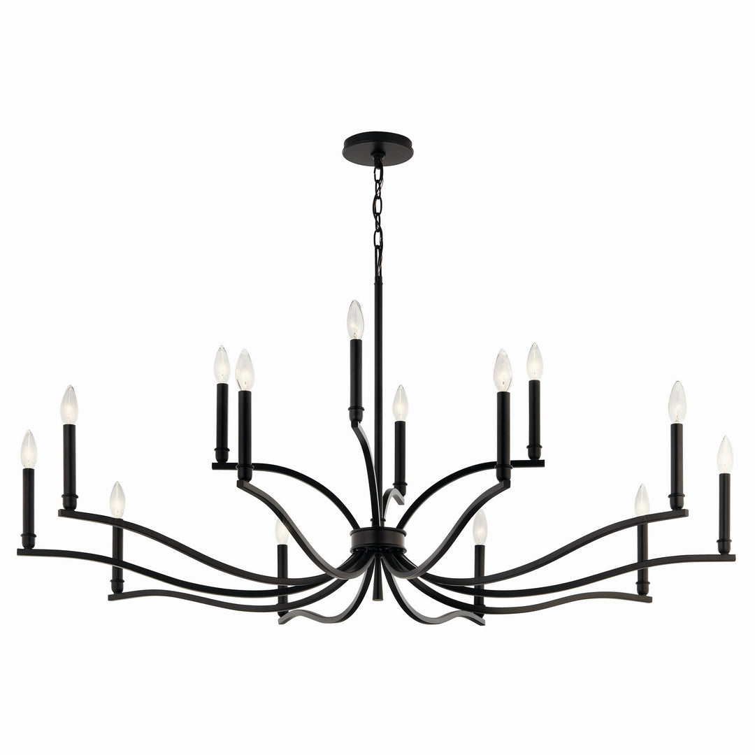 Kichler Canada - 52698BK - 14 Light Chandelier - Malene - Black