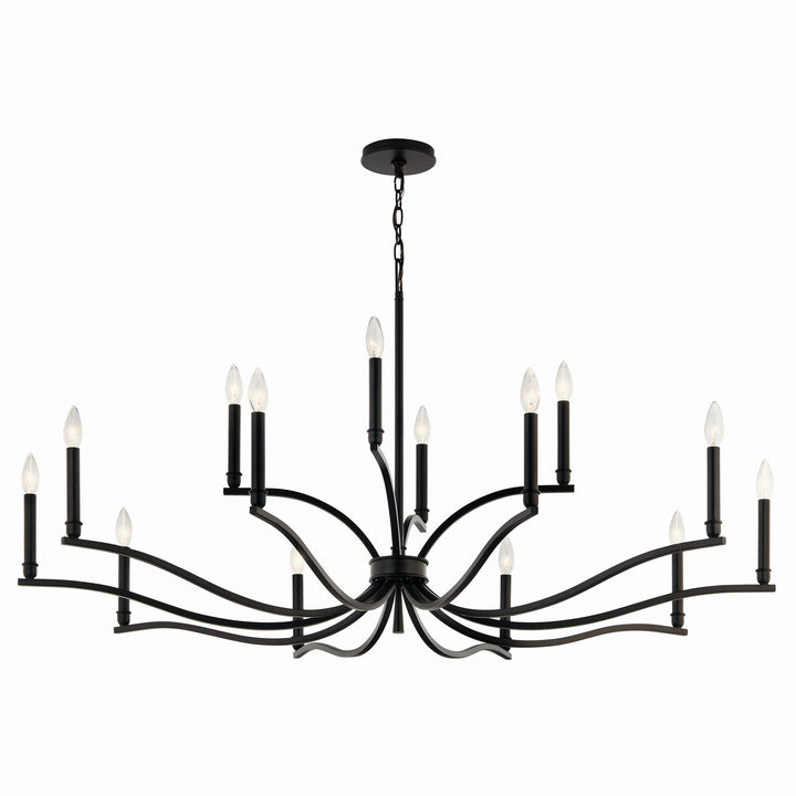 Kichler Canada - 52698BK - 14 Light Chandelier - Malene - Black
