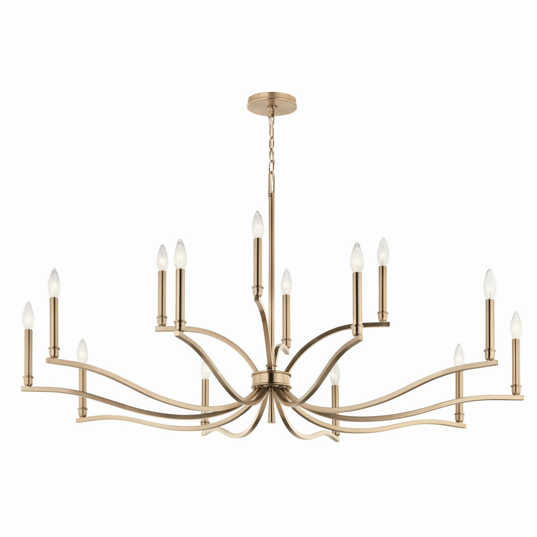 Kichler Canada - 52698CPZ - 14 Light Chandelier - Malene - Champagne Bronze