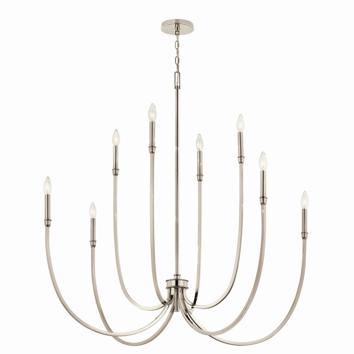 Kichler Canada - 52699PN - Eight Light Foyer Chandelier - Malene - Polished Nickel