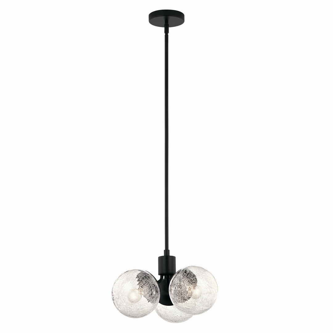 Kichler Canada - 52700BK - Three Light Chandelier/Semi Flush - Silvarious - Black