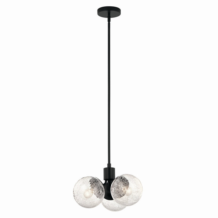 Kichler Canada - 52700BK - Three Light Chandelier/Semi Flush - Silvarious - Black