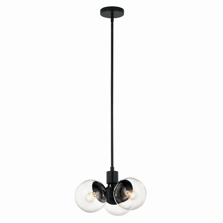 Kichler Canada - 52700BKCLR - Three Light Chandelier/Semi Flush - Silvarious - Black