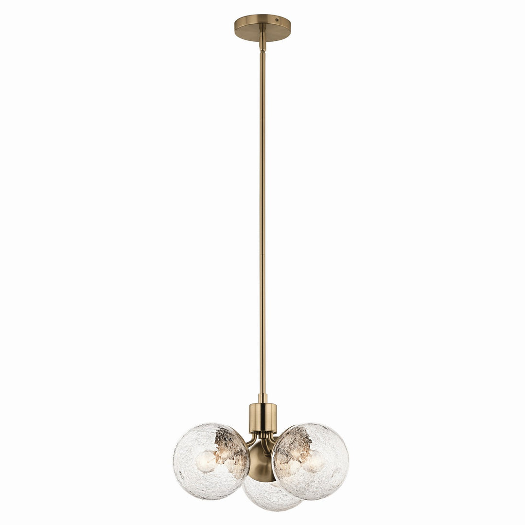 Kichler Canada - 52700CPZ - Three Light Chandelier/Semi Flush - Silvarious - Champagne Bronze