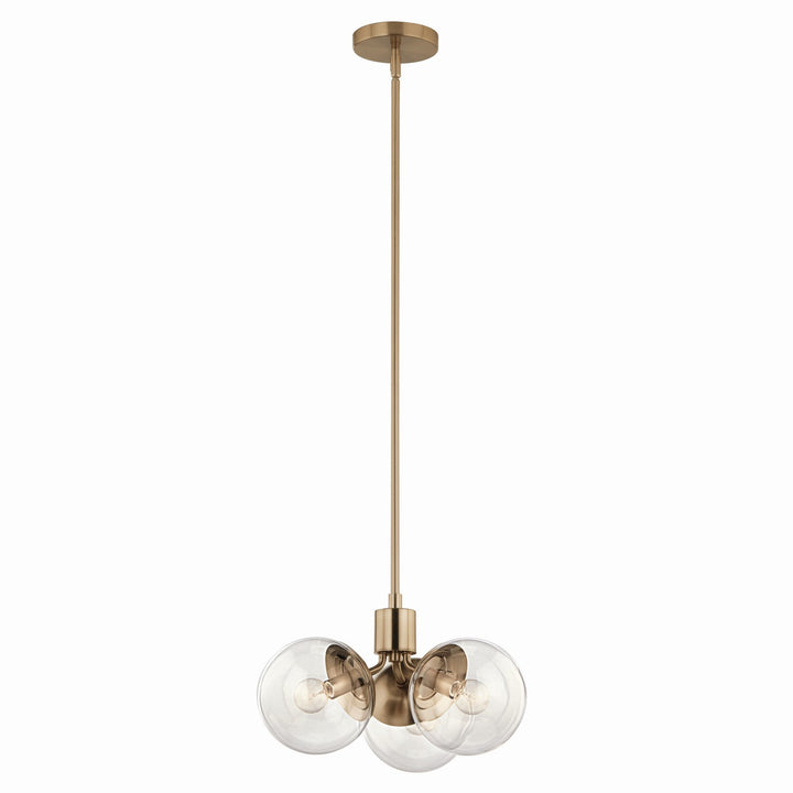Kichler Canada - 52700CPZCLR - Three Light Chandelier/Semi Flush - Silvarious - Champagne Bronze