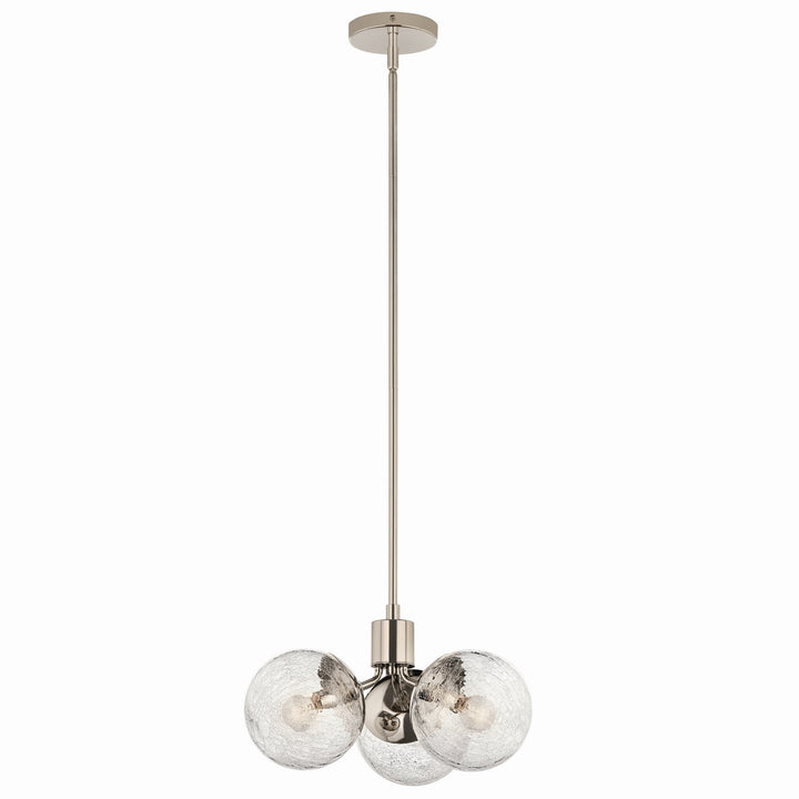 Kichler Canada - 52700PN - Three Light Chandelier/Semi Flush - Silvarious - Polished Nickel