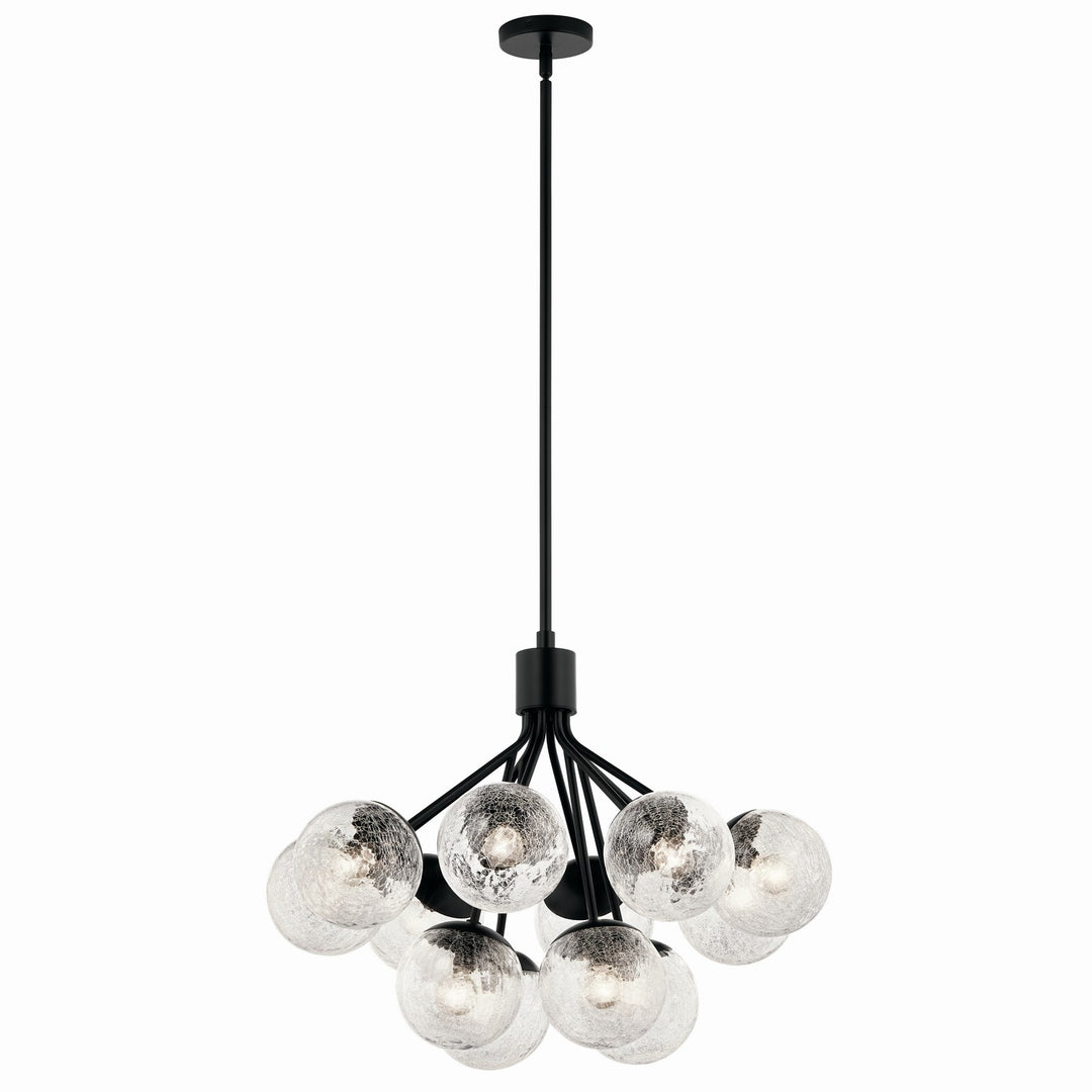 Kichler Canada - 52701BK - 12 Light Chandelier Convertible - Silvarious - Black