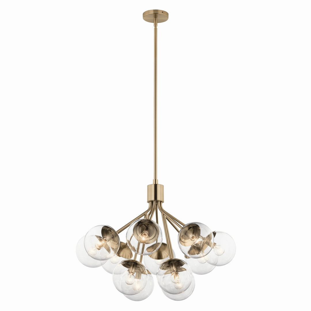 Kichler Canada - 52701CPZCLR - 12 Light Chandelier Convertible - Silvarious - Champagne Bronze