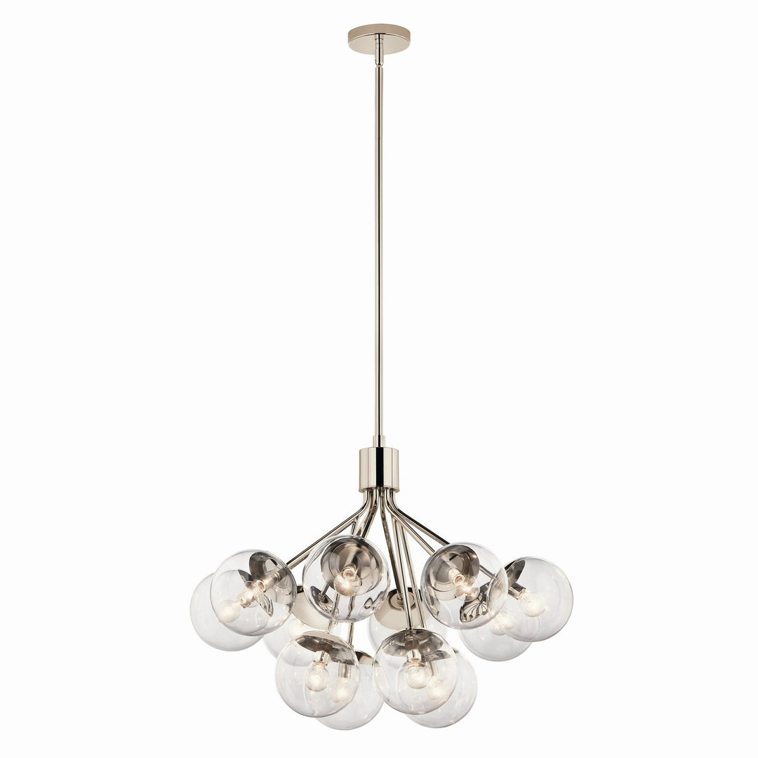 Kichler Canada - 52701PNCLR - 12 Light Chandelier Convertible - Silvarious - Polished Nickel