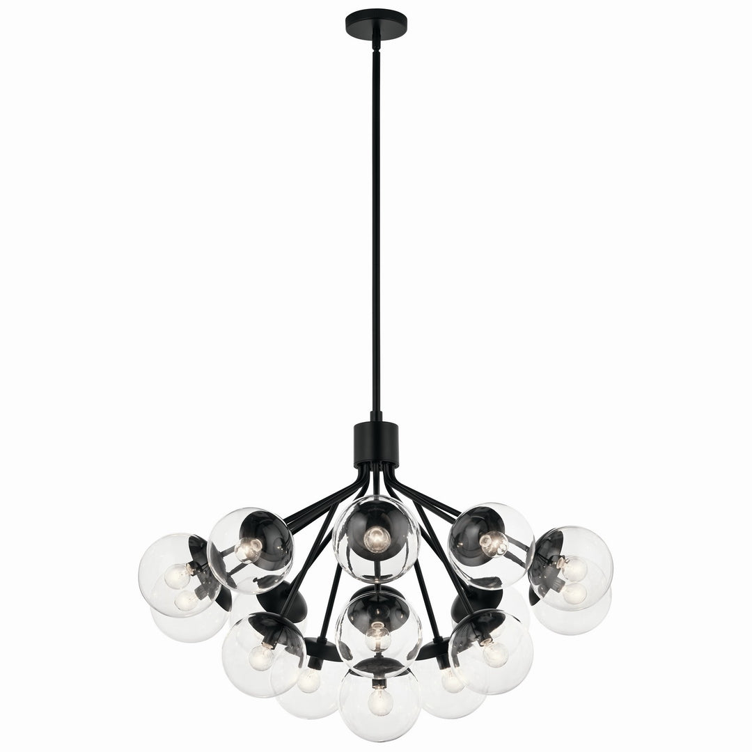 Kichler Canada - 52702BKCLR - 16 Light Chandelier Convertible - Silvarious - Black
