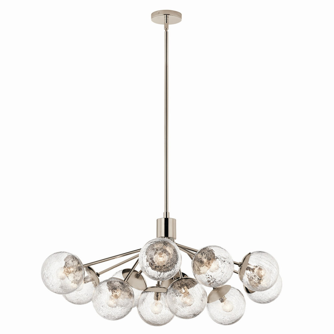 Kichler Canada - 52703PN - 12 Light Linear Chandelier Convertible - Silvarious - Polished Nickel