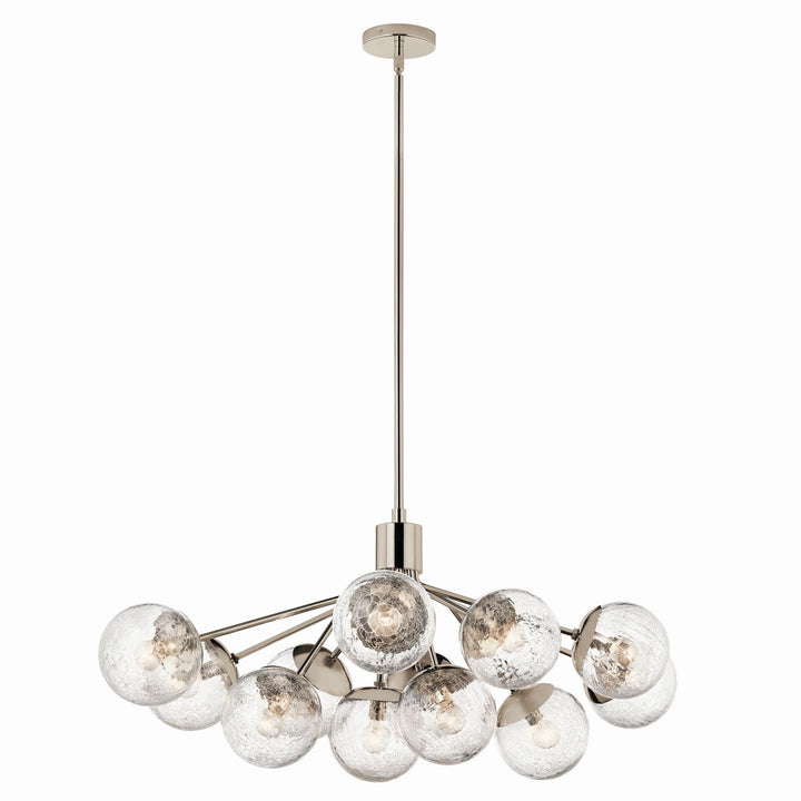 Kichler Canada - 52703PN - 12 Light Linear Chandelier Convertible - Silvarious - Polished Nickel