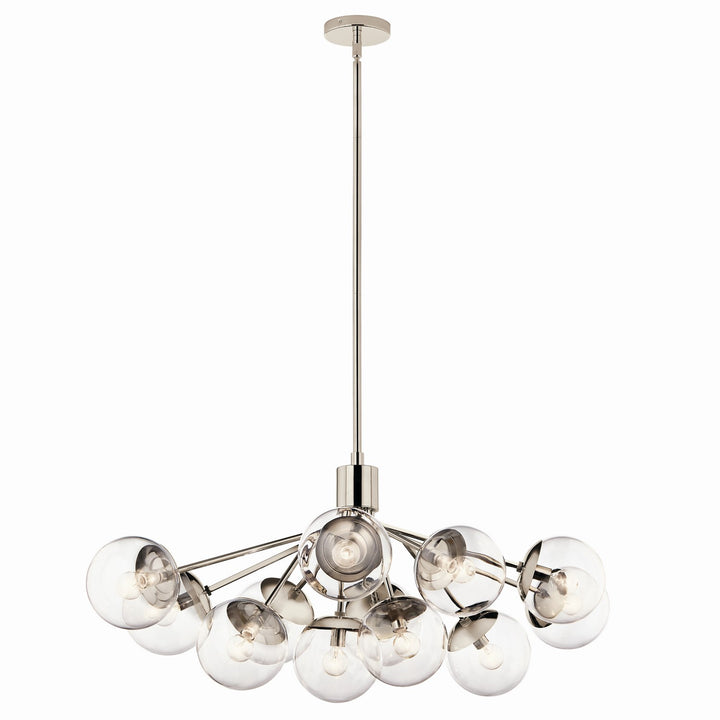 Kichler Canada - 52703PNCLR - 12 Light Linear Chandelier Convertible - Silvarious - Polished Nickel
