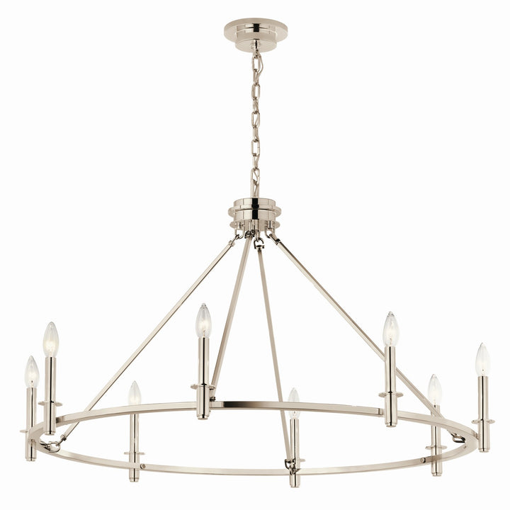 Kichler Canada - 52706PN - Eight Light Chandelier - Carrick - Polished Nickel