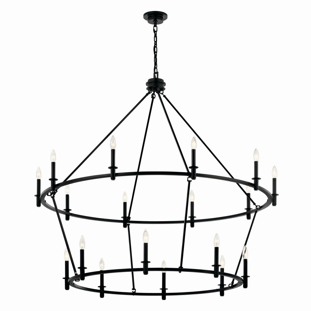 Kichler Canada - 52708BK - 18 Light Chandelier - Carrick - Black