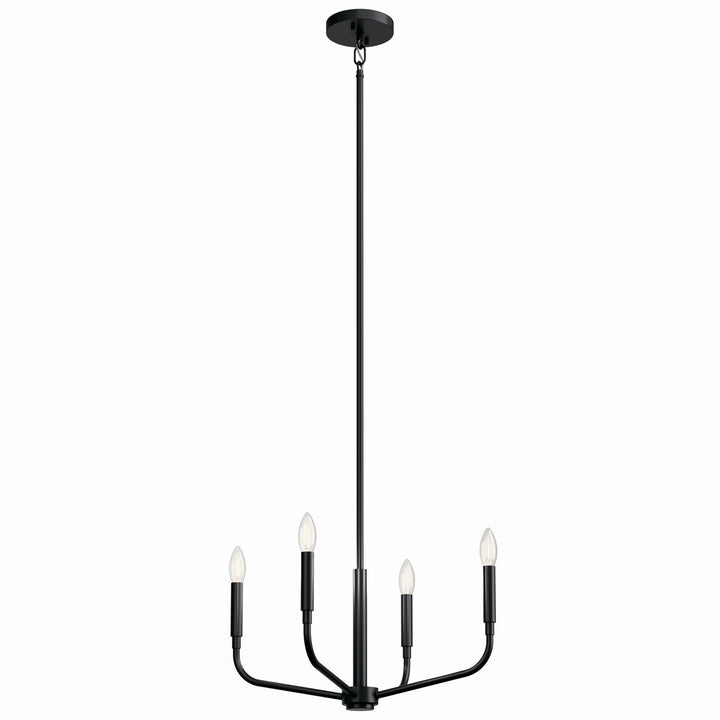 Kichler Canada - 52716BK - Four Light Chandelier/Semi Flush Mount - Madden - Black