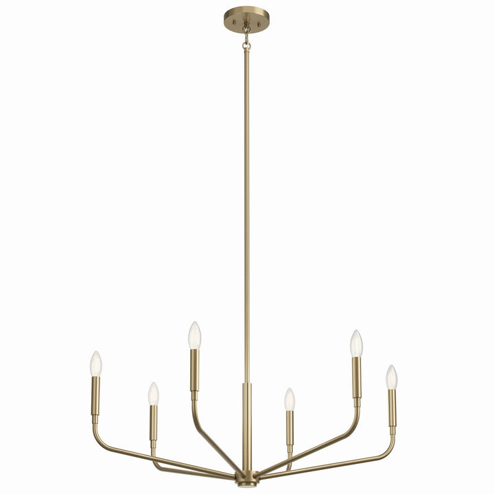 Kichler Canada - 52718CPZ - Six Light Chandelier - Madden - Champagne Bronze