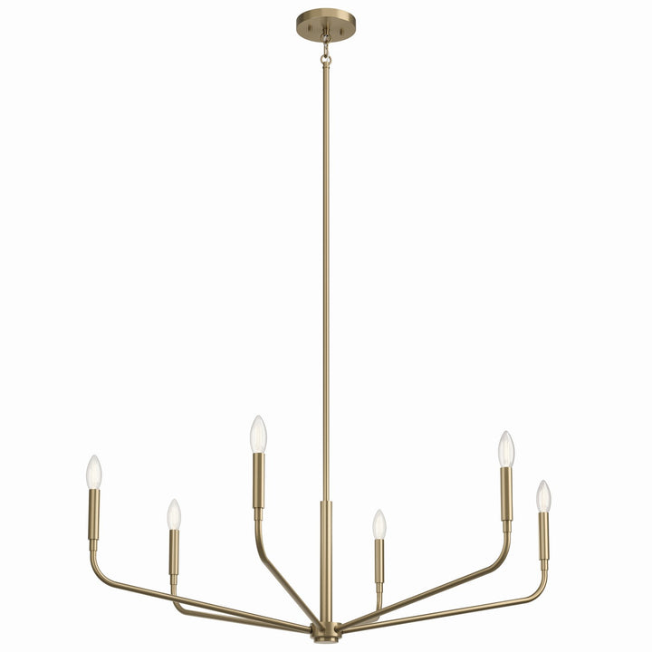 Kichler Canada - 52719CPZ - Six Light Chandelier - Madden - Champagne Bronze