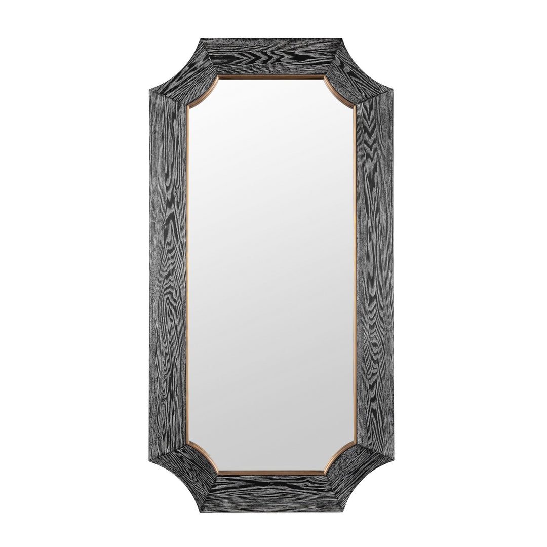 Farra Wall Mirror in Cerused Black/Weathered Brass - available from The Lighting Shoppe, trusted by Canadian homeowners