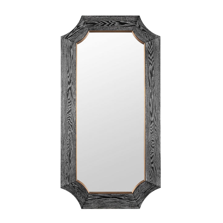 Farra Wall Mirror in Cerused Black/Weathered Brass - available from The Lighting Shoppe, trusted by Canadian homeowners