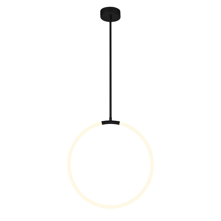 Hoops LED Chandelier in Black - available from The Lighting Shoppe, trusted by Canadian homeowners