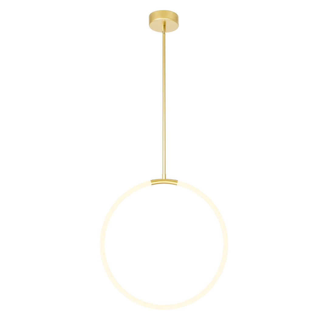 Hoops LED Chandelier in Satin Gold - available from The Lighting Shoppe, trusted by Canadian homeowners
