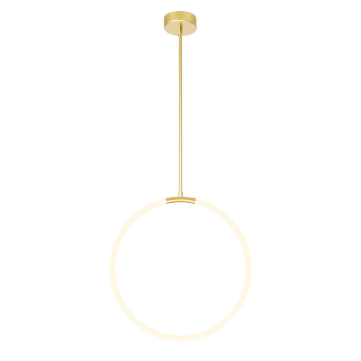 Hoops LED Chandelier in Satin Gold - available from The Lighting Shoppe, trusted by Canadian homeowners