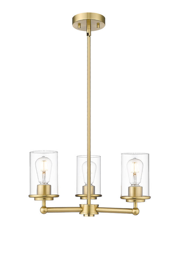 Thayer Three Light Chandelier in Luxe Gold - available from The Lighting Shoppe, trusted by Canadian homeowners