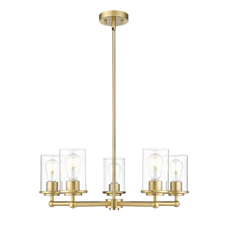 Thayer Five Light Chandelier in Luxe Gold - available from The Lighting Shoppe, trusted by Canadian homeowners