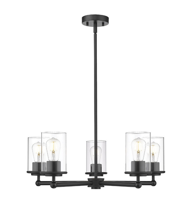 Z-Lite Canada - 742-5MB - Five Light Chandelier - Thayer - Matte Black