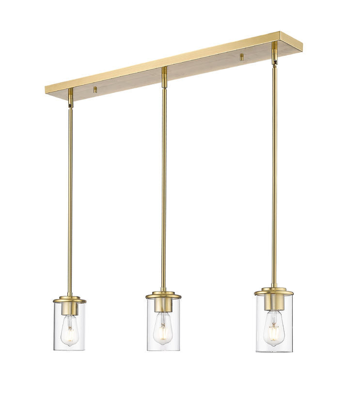 Thayer Three Light Pendant in Luxe Gold - available from The Lighting Shoppe, trusted by Canadian homeowners