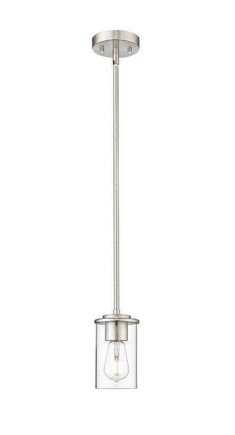 Thayer One Light Pendant in Brushed Nickel - available from The Lighting Shoppe, trusted by Canadian homeowners