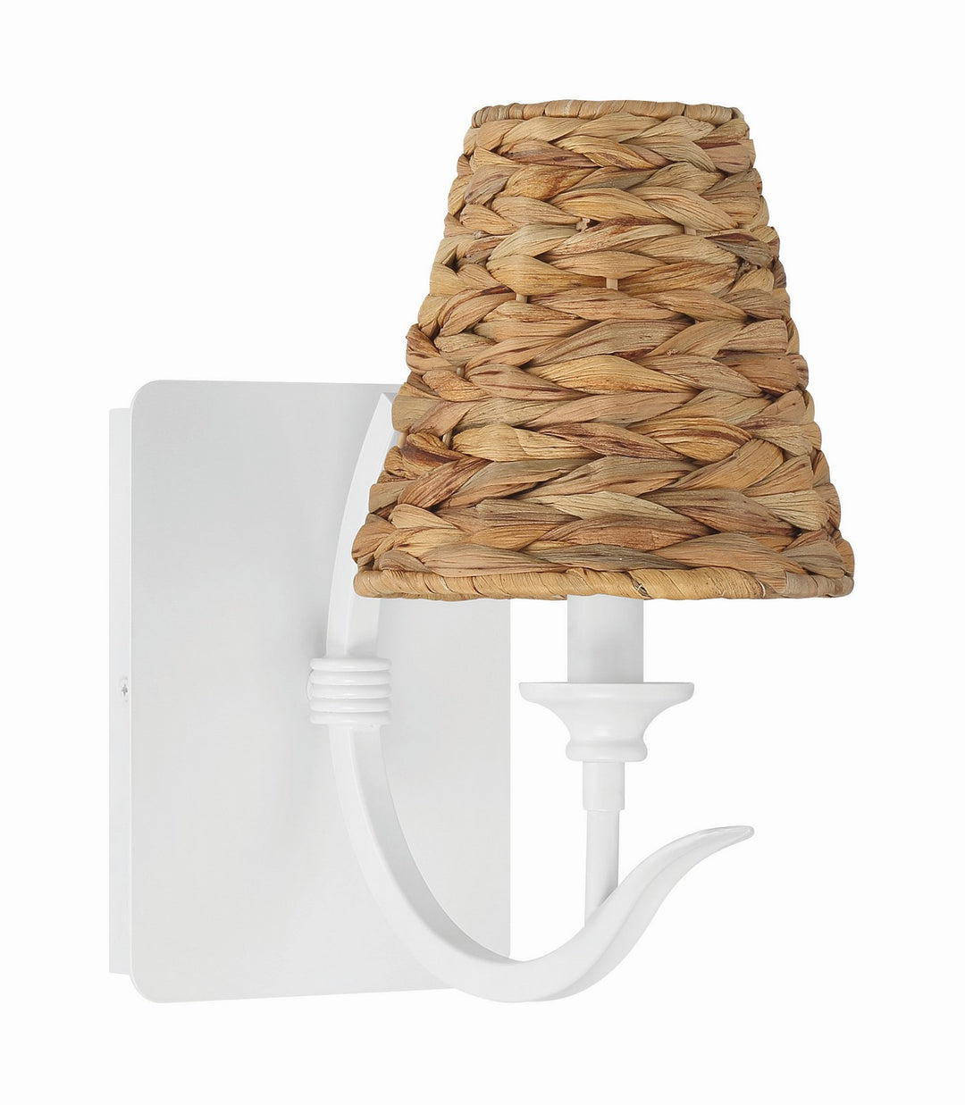 Kokomo One Light Wall Sconce in Matte White - available from The Lighting Shoppe, trusted by Canadian homeowners
