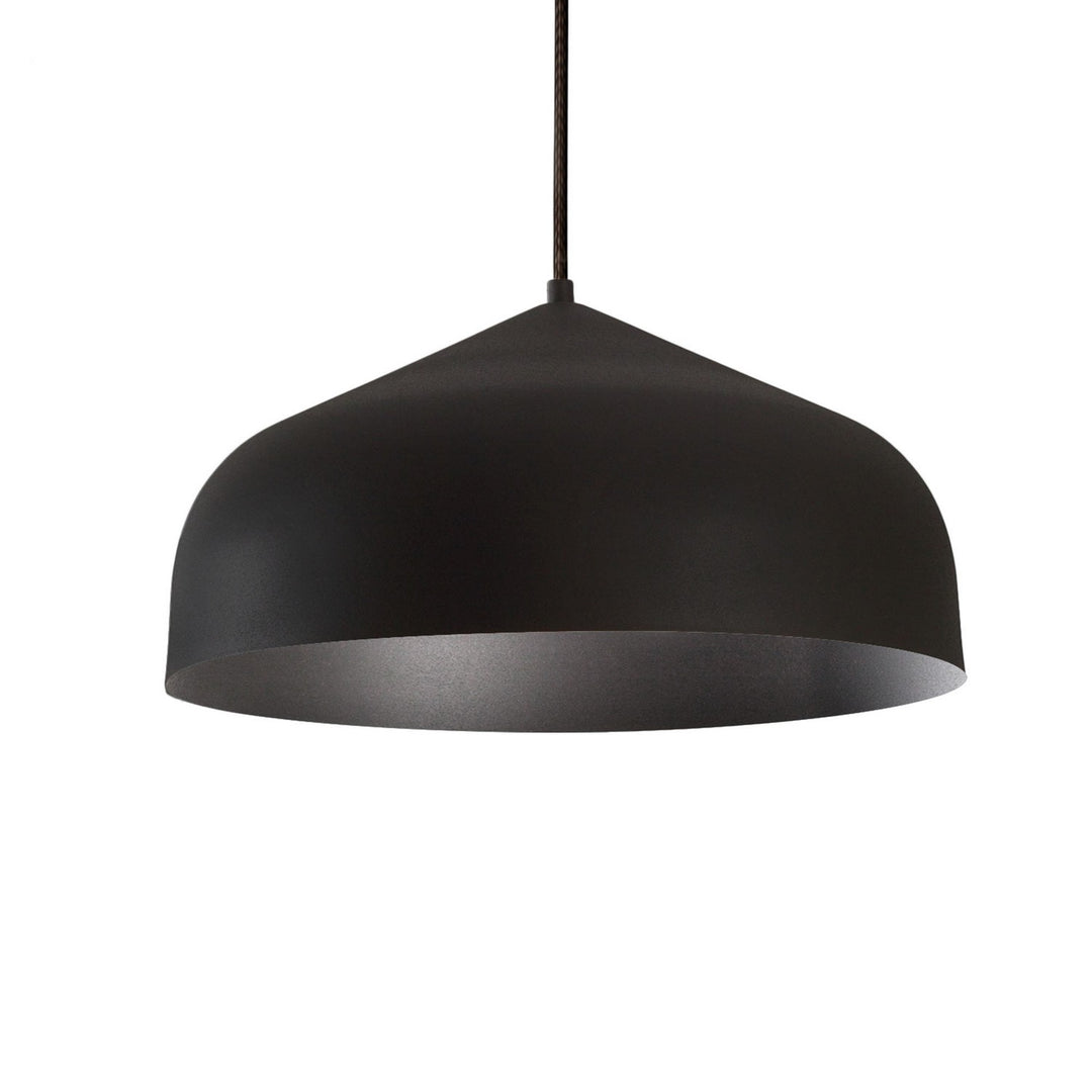 Helena One Light Pendant in Black/Black - available from The Lighting Shoppe, trusted by Canadian homeowners