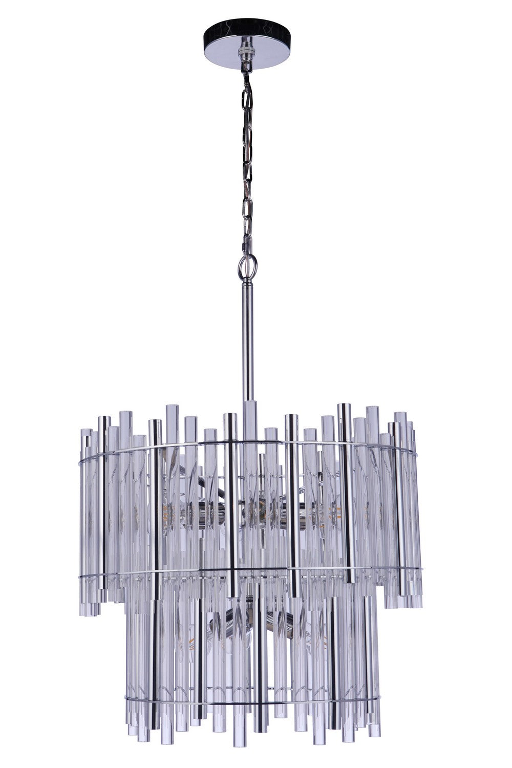 Reveal Nine Light Chandelier in Chrome - available from The Lighting Shoppe, trusted by Canadian homeowners