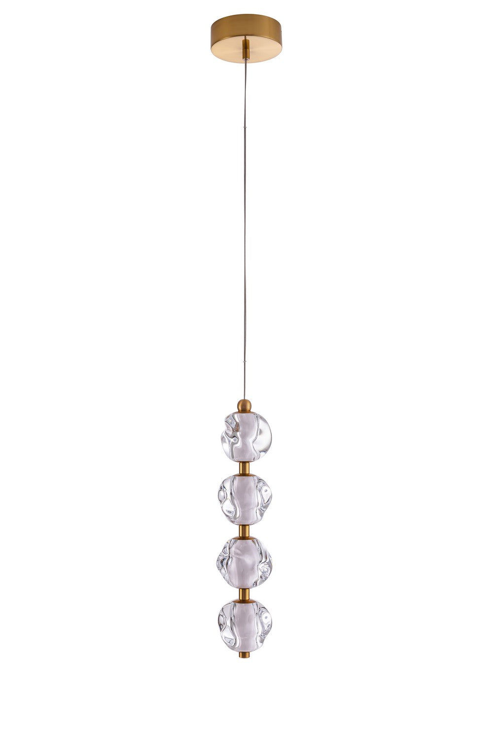 Jackie LED Pendant in Satin Brass - available from The Lighting Shoppe, trusted by Canadian homeowners