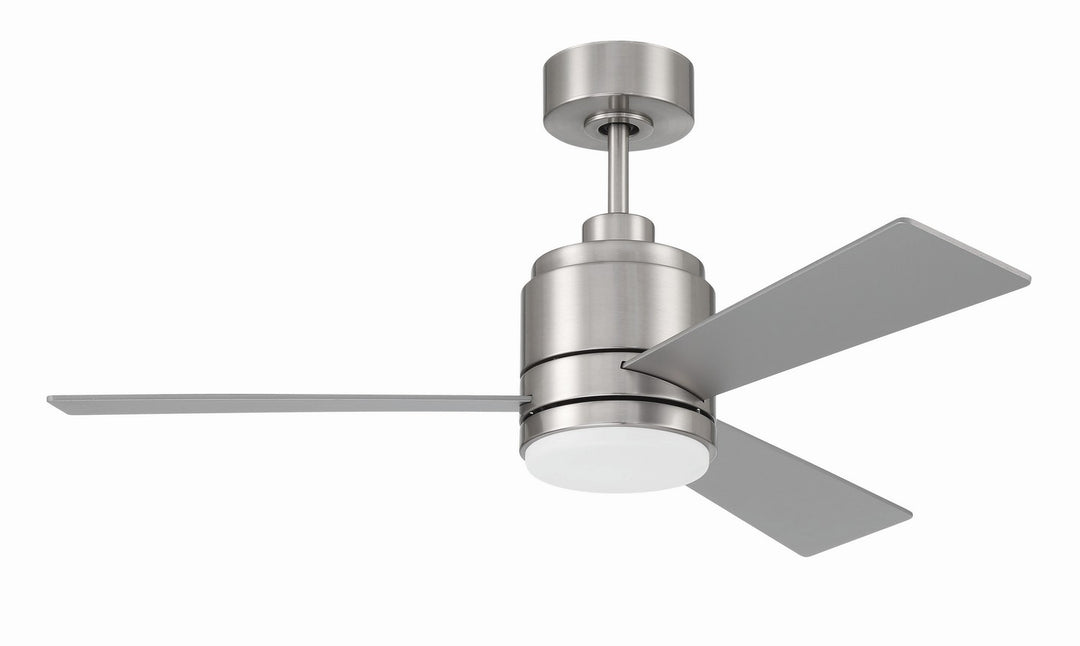 McCoy 42 3 Blade 42"Ceiling Fan in Brushed Polished Nickel - available from The Lighting Shoppe, trusted by Canadian homeowners