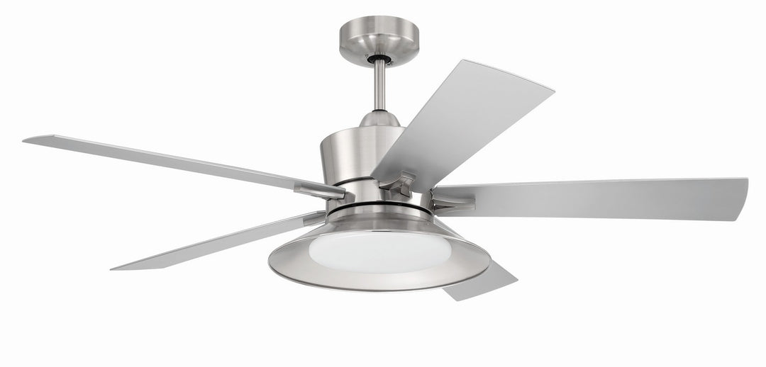 Topper 52"Ceiling Fan in Brushed Polished Nickel - available from The Lighting Shoppe, trusted by Canadian homeowners